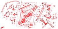 ACHTER PORTIER VOERING(4DE)  voor Honda ACCORD DIESEL 2.2 S 4 deuren 6-versnellings handgeschakelde versnellingsbak 2012