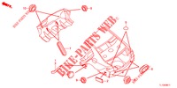 DOORVOERTULLE (ARRIERE) voor Honda ACCORD DIESEL 2.2 S 4 deuren 6-versnellings handgeschakelde versnellingsbak 2012