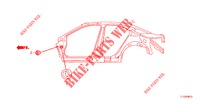 DOORVOERTULLE (LATERAL) voor Honda ACCORD DIESEL 2.2 S 4 deuren 6-versnellings handgeschakelde versnellingsbak 2012