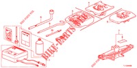 GEREEDSCHAP/KRIK  voor Honda ACCORD DIESEL 2.2 S 4 deuren 6-versnellings handgeschakelde versnellingsbak 2012