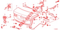 KOFFERBAK KLEP(4DE)  voor Honda ACCORD DIESEL 2.2 S 4 deuren 6-versnellings handgeschakelde versnellingsbak 2012