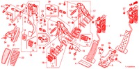 PEDAAL (RH) voor Honda ACCORD DIESEL 2.2 S 4 deuren 6-versnellings handgeschakelde versnellingsbak 2012