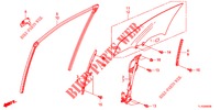VOORPORTIER GLAS/PORTIER REGULATOR  voor Honda ACCORD DIESEL 2.2 S 4 deuren 6-versnellings handgeschakelde versnellingsbak 2012