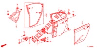 ACHTER PORTIER PANELEN(4DE)  voor Honda ACCORD DIESEL 2.2 S 4 deuren 5-traps automatische versnellingsbak 2012