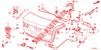 KOFFERBAK KLEP(4DE)  voor Honda ACCORD DIESEL 2.2 S 4 deuren 5-traps automatische versnellingsbak 2012