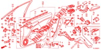 VOOR PORTIER VOERING (RH) voor Honda ACCORD DIESEL 2.2 S 4 deuren 5-traps automatische versnellingsbak 2012