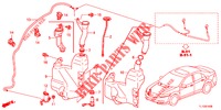 VOOR RUITEWISSER (2DE)  voor Honda ACCORD DIESEL 2.2 S 4 deuren 5-traps automatische versnellingsbak 2012