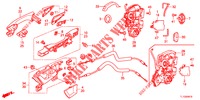 ACHTER PORTIER SLOTEN/BUITEN HENDEL  voor Honda ACCORD 2.0 EX 4 deuren 5-traps automatische versnellingsbak 2013