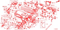 INSTRUMENTEN PANEEL BOVEN (RH) voor Honda ACCORD 2.0 EX 4 deuren 5-traps automatische versnellingsbak 2013