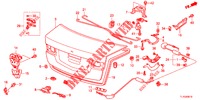 KOFFERBAK KLEP(4DE)  voor Honda ACCORD 2.0 EX 4 deuren 5-traps automatische versnellingsbak 2013