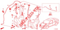VOOR RUITEWISSER (2DE)  voor Honda ACCORD 2.0 EX 4 deuren 5-traps automatische versnellingsbak 2013