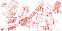 VOOR ZITTING/VEILIGHEIDSRIEMEN (D.) (RH) voor Honda ACCORD 2.0 EX 4 deuren 5-traps automatische versnellingsbak 2013