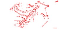 ACHTER BUMPER  voor Honda ACCORD DIESEL 2.2 S 4 deuren 5-traps automatische versnellingsbak 2013