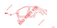 DOORVOERTULLE (LATERAL) voor Honda ACCORD DIESEL 2.2 S 4 deuren 5-traps automatische versnellingsbak 2013