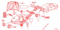 EMBLEMEN/WAARSCHUWINGSLABELS  voor Honda ACCORD DIESEL 2.2 S 4 deuren 5-traps automatische versnellingsbak 2013