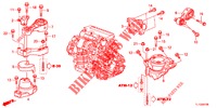 MOTOR BEVESTIGINGEN (DIESEL) (AT) voor Honda ACCORD DIESEL 2.2 S 4 deuren 5-traps automatische versnellingsbak 2013