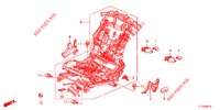V. ZITTING COMPONENTEN (G.) (SIEGE REGLAGE MANUEL) voor Honda ACCORD DIESEL 2.2 S 4 deuren 5-traps automatische versnellingsbak 2013