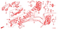 ACHTER PORTIER SLOTEN/BUITEN HENDEL  voor Honda ACCORD 2.4 S 4 deuren 5-traps automatische versnellingsbak 2014
