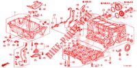 CILINDERBLOK/OLIEPAN (2.4L) voor Honda ACCORD 2.4 S 4 deuren 5-traps automatische versnellingsbak 2014