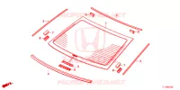 VOOR RUIT/ ACHTER RUIT  voor Honda ACCORD DIESEL ES 4 deuren 5-traps automatische versnellingsbak 2015