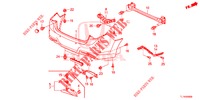 ACHTER BUMPER  voor Honda ACCORD DIESEL 2.2 EX 4 deuren 6-versnellings handgeschakelde versnellingsbak 2015