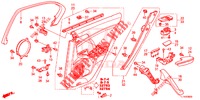 ACHTER PORTIER VOERING(4DE)  voor Honda ACCORD DIESEL 2.2 EX 4 deuren 6-versnellings handgeschakelde versnellingsbak 2015
