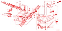 ACHTERLICHT/KENTEKEN LICHT (PGM FI)  voor Honda ACCORD DIESEL 2.2 EX 4 deuren 6-versnellings handgeschakelde versnellingsbak 2015