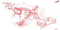 AUDIO UNIT (NAVIGATION) voor Honda ACCORD DIESEL 2.2 EX 4 deuren 6-versnellings handgeschakelde versnellingsbak 2015