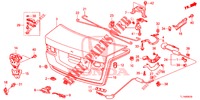 KOFFERBAK KLEP(4DE)  voor Honda ACCORD DIESEL 2.2 EX 4 deuren 6-versnellings handgeschakelde versnellingsbak 2015