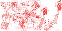 PEDAAL (RH) voor Honda ACCORD DIESEL 2.2 EX 4 deuren 6-versnellings handgeschakelde versnellingsbak 2015