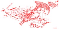 VLOERMAT/ISOLATOR  voor Honda ACCORD DIESEL 2.2 EX 4 deuren 6-versnellings handgeschakelde versnellingsbak 2015