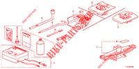 GEREEDSCHAP/KRIK  voor Honda ACCORD TOURER DIESEL 2.2 DIESEL EX 5 deuren 5-traps automatische versnellingsbak 2013