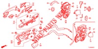 ACHTER PORTIER SLOTEN/BUITEN HENDEL  voor Honda ACCORD TOURER 2.4 EXECUTIVE 5 deuren 6-versnellings handgeschakelde versnellingsbak 2013