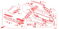 ACHTERKLEP VOERING/ ACHTER PANEEL VOERING(2DE)  voor Honda ACCORD TOURER 2.4 EXECUTIVE 5 deuren 6-versnellings handgeschakelde versnellingsbak 2013