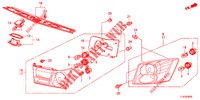 ACHTERLICHT/KENTEKEN LICHT (PGM FI)  voor Honda ACCORD TOURER 2.4 EXECUTIVE 5 deuren 6-versnellings handgeschakelde versnellingsbak 2013