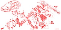 BEDIENINGSEENNEID (COMPARTIMENT MOTEUR) (1) voor Honda ACCORD TOURER 2.4 EXECUTIVE 5 deuren 6-versnellings handgeschakelde versnellingsbak 2013
