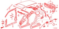 BUITEN PANELEN/ACHTER PANEEL  voor Honda ACCORD TOURER 2.4 EXECUTIVE 5 deuren 6-versnellings handgeschakelde versnellingsbak 2013