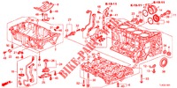 CILINDERBLOK/OLIEPAN (2.4L) voor Honda ACCORD TOURER 2.4 EXECUTIVE 5 deuren 6-versnellings handgeschakelde versnellingsbak 2013