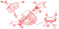 DOORVOERTULLE (ARRIERE) voor Honda ACCORD TOURER 2.4 EXECUTIVE 5 deuren 6-versnellings handgeschakelde versnellingsbak 2013