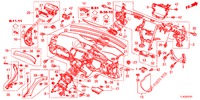 INSTRUMENTEN PANEEL BOVEN (RH) voor Honda ACCORD TOURER 2.4 EXECUTIVE 5 deuren 6-versnellings handgeschakelde versnellingsbak 2013