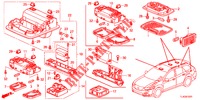 INTERIEUR VERLICHTING (2) voor Honda ACCORD TOURER 2.4 EXECUTIVE 5 deuren 6-versnellings handgeschakelde versnellingsbak 2013