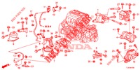 MOTOR BEVESTIGINGEN (2.4L) (AT) voor Honda ACCORD TOURER 2.4 S 5 deuren 5-traps automatische versnellingsbak 2014