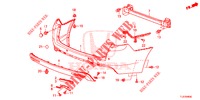 ACHTER BUMPER  voor Honda ACCORD TOURER 2.0 S 5 deuren 6-versnellings handgeschakelde versnellingsbak 2015