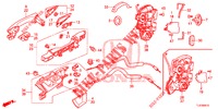 ACHTER PORTIER SLOTEN/BUITEN HENDEL  voor Honda ACCORD TOURER 2.0 S 5 deuren 6-versnellings handgeschakelde versnellingsbak 2015