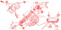 DOORVOERTULLE (ARRIERE) voor Honda ACCORD TOURER 2.0 S 5 deuren 6-versnellings handgeschakelde versnellingsbak 2015