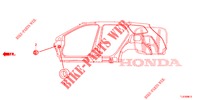 DOORVOERTULLE (LATERAL) voor Honda ACCORD TOURER 2.0 S 5 deuren 6-versnellings handgeschakelde versnellingsbak 2015