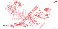 INSTRUMENTEN AFWERKING (COTE DE CONDUCTEUR) (RH) voor Honda ACCORD TOURER 2.0 S 5 deuren 6-versnellings handgeschakelde versnellingsbak 2015