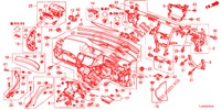 INSTRUMENTEN PANEEL BOVEN (RH) voor Honda ACCORD TOURER 2.0 S 5 deuren 6-versnellings handgeschakelde versnellingsbak 2015