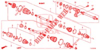 VOOR AANDRIJFAS/HALVE AS (2.0L) voor Honda ACCORD TOURER 2.0 S 5 deuren 6-versnellings handgeschakelde versnellingsbak 2015