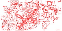 INSTRUMENTEN PANEEL BOVEN (RH) voor Honda ACCORD TOURER 2.0 S 5 deuren 5-traps automatische versnellingsbak 2015
